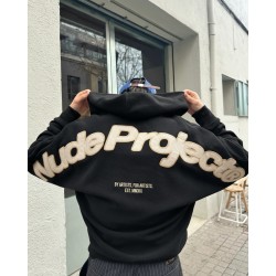 Sudadera Bestia Cremallera Negro | Nude Project